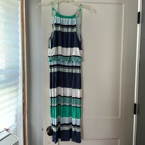 Loft women’s high neck maxi dress. Size xs